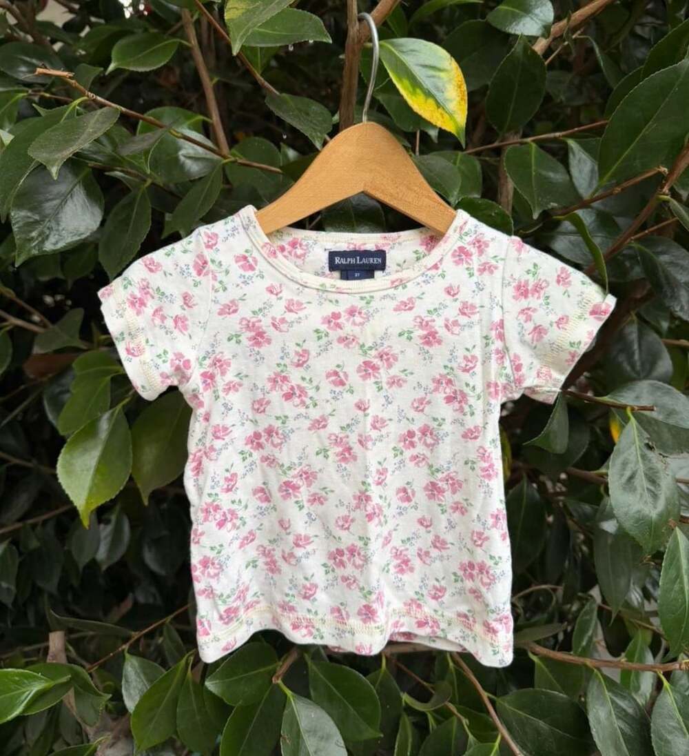 Vintage Ralph Lauren Floral Cotton Short Sleeve Tee
